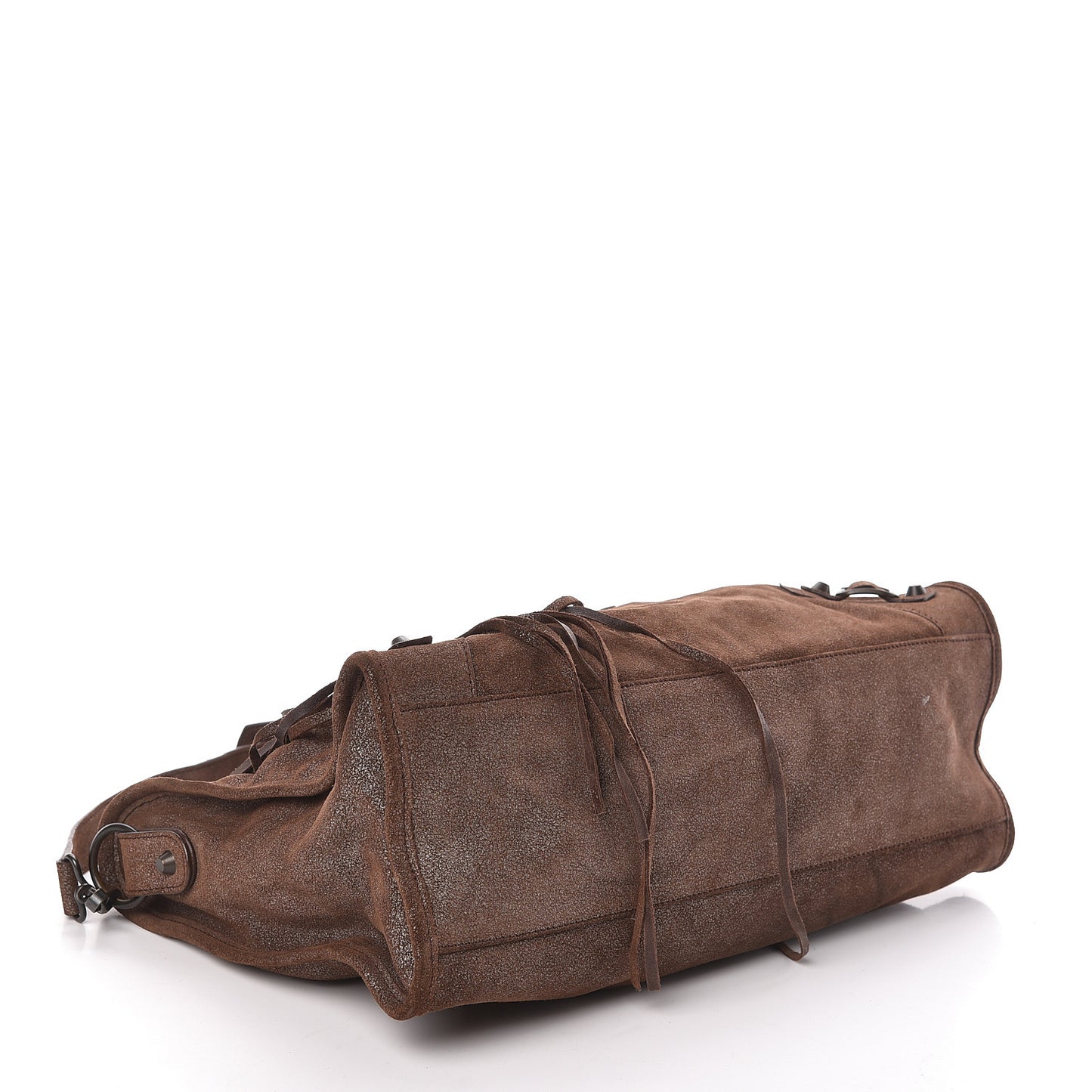 Metallic Craquele Calfskin Classic Hardware City Bronze