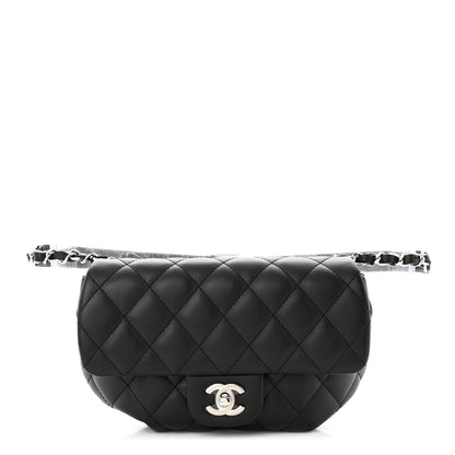 Chanel Calfskin Quilted CC Uniform Flap Belt Bag Black 1 of 11