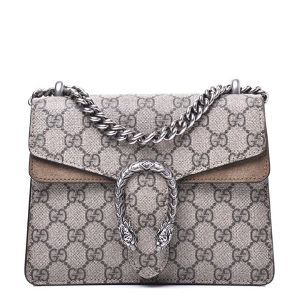 Gucci GG Supreme Monogram Mini Dionysus Shoulder Bag Taupe 1 of 14