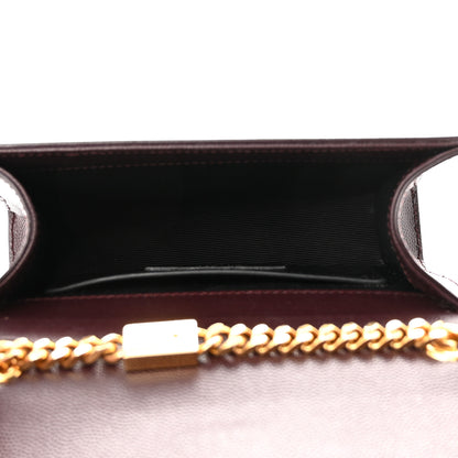 Saint Laurent Grain De Poudre Small Monogram Kate Satchel Armaranto 5 of 9