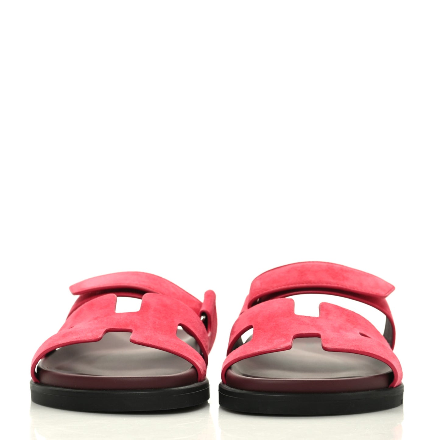 Suede Goatskin Womens Chypre Sandals 38 Rouge Marsala