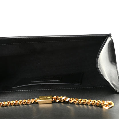 Saint Laurent Smooth Calfskin Medium Classic Monogram Kate Tassel Satchel Black 10 of 12