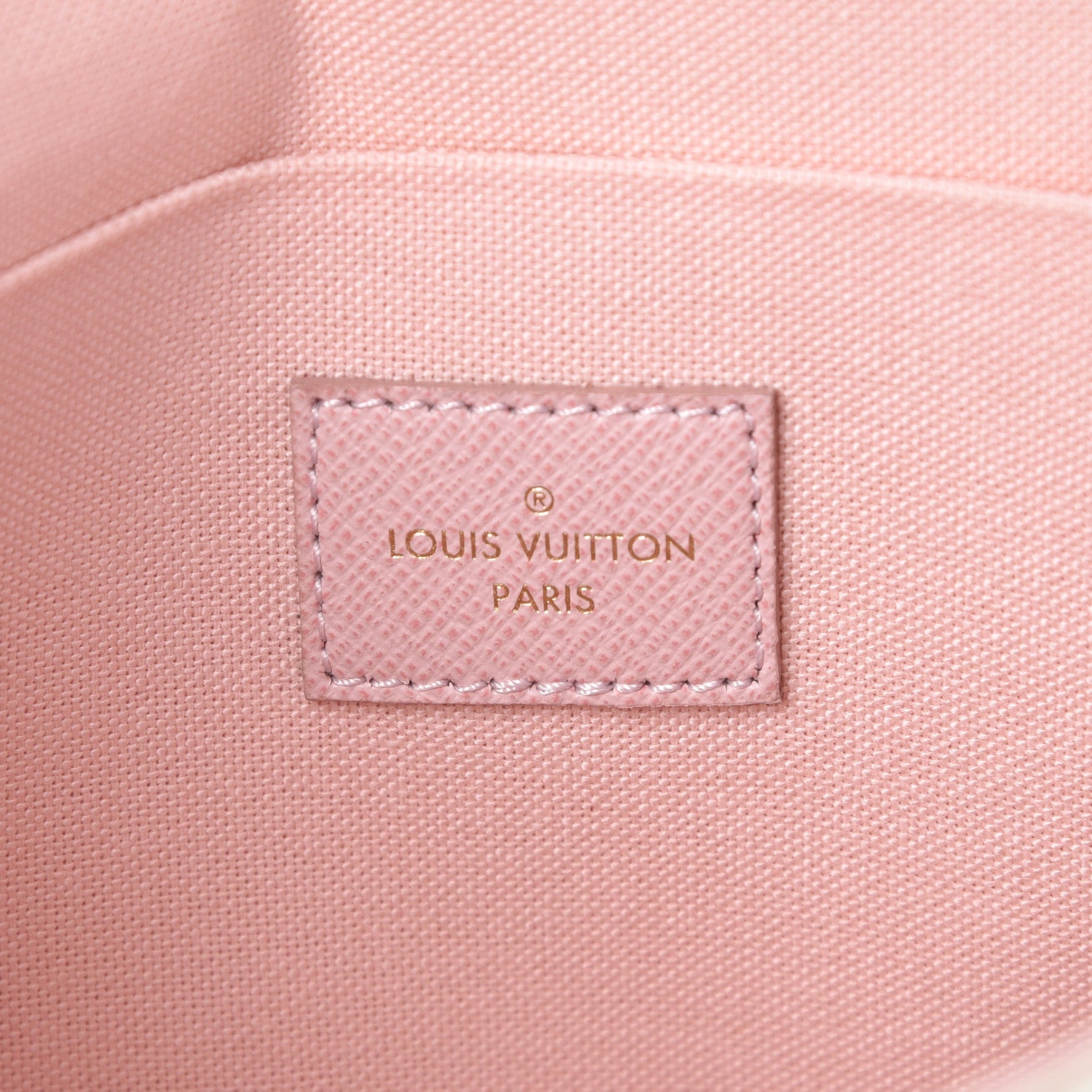 Louis Vuitton Damier Azur Pochette Felicie Chain Wallet Rose Ballerine 7 of 10