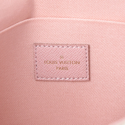 Louis Vuitton Damier Azur Pochette Felicie Chain Wallet Rose Ballerine 7 of 10