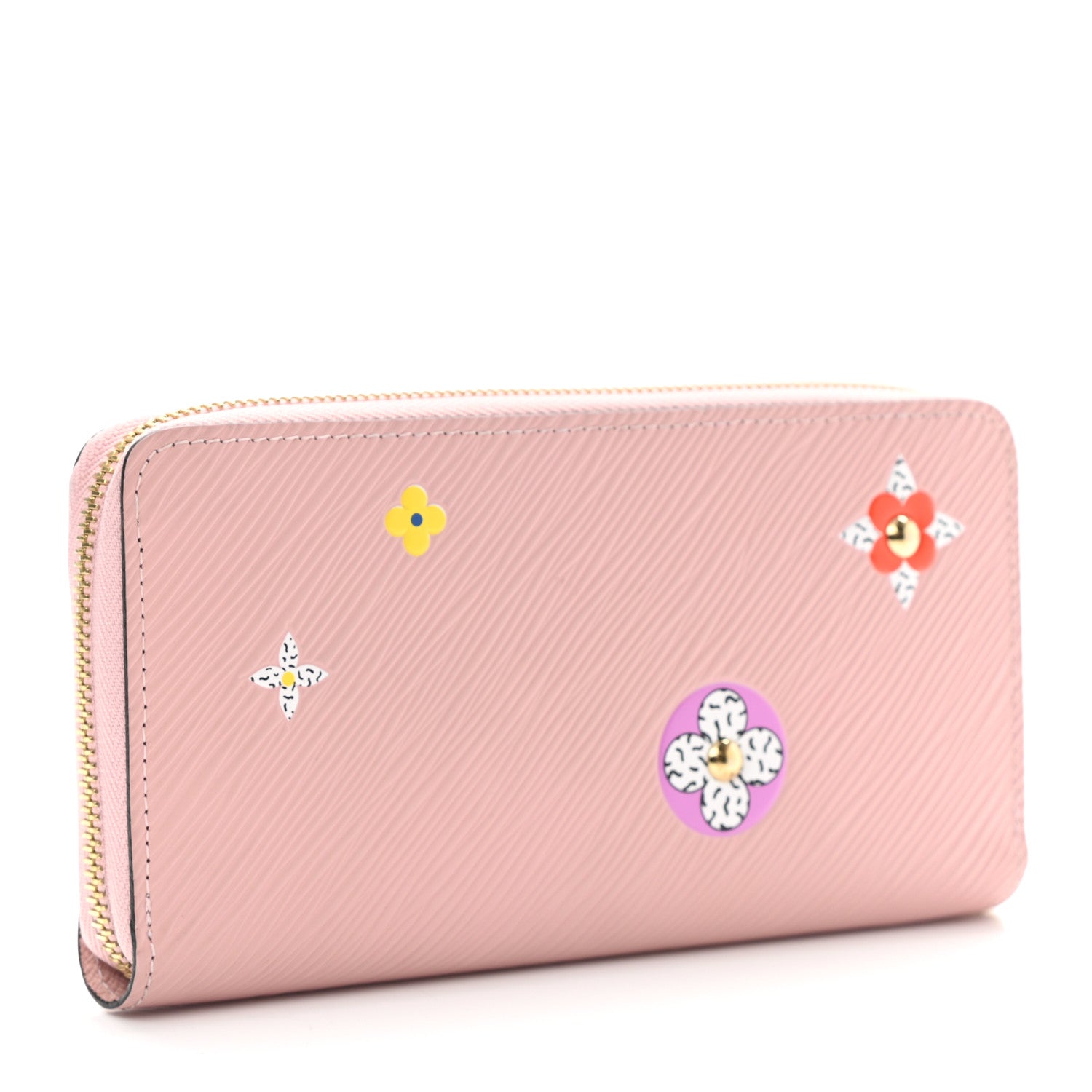 Louis Vuitton Epi Blooming Flowers Zippy Wallet Rose Ballerine 4 of 9