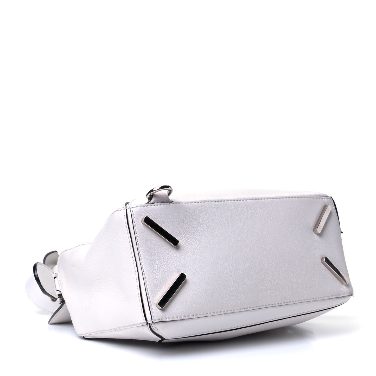 Calfskin Small Puzzle Bag White