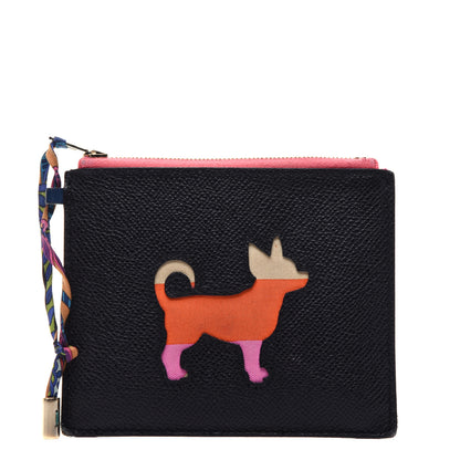 Hermes Epsom Swift Petit H Dog Flat Case Black Multicolor 1 of 11