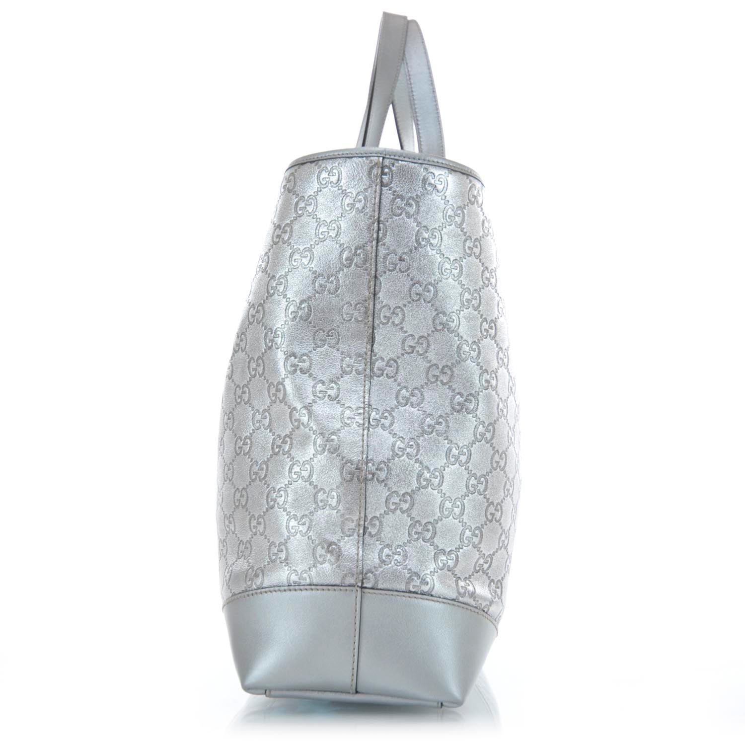 Gucci Guccissima Large Tote Silver 4 of 9
