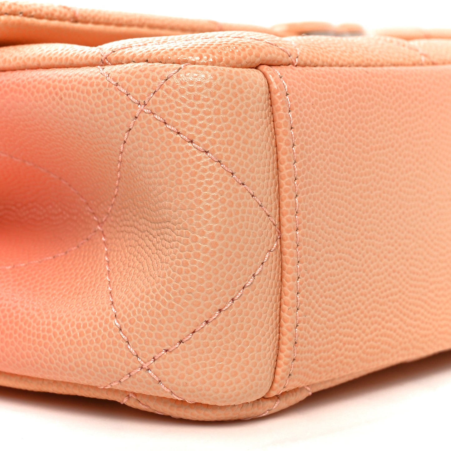 Shaded Caviar Quilted My Everything Small Flap Orange Light Orange