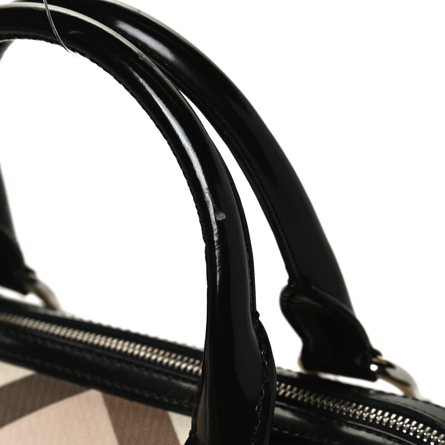 Burberry Nova Check Bowling Bag Black 12 of 12
