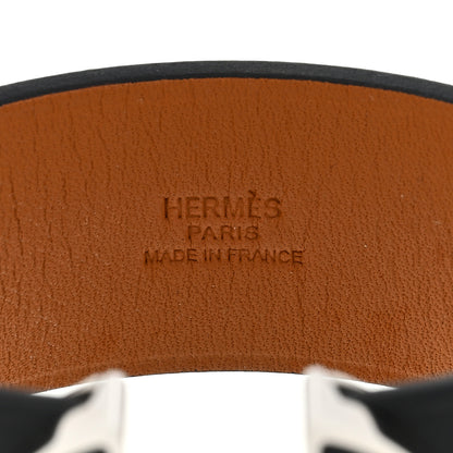 Hermes Tadelakt 2002 Manchette Bracelet T2 Black 3 of 3