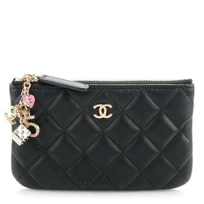 Chanel Lambskin Quilted Casino Coin Purse Black 1 of 7