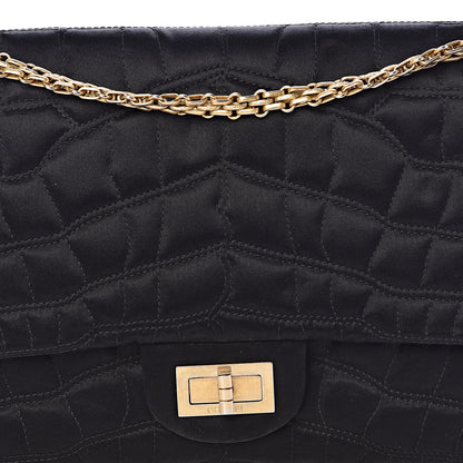 Chanel Satin Coco's Croc 2.55 Reissue 227 Flap Black 10 of 10