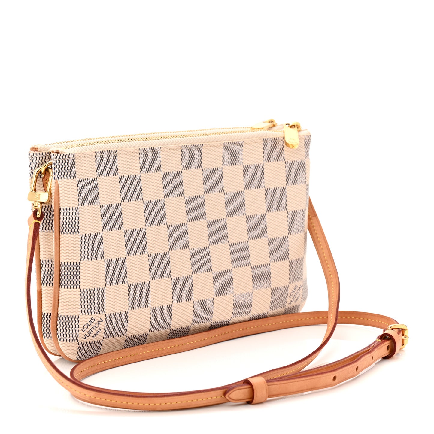 Damier Azur Double Zip Pochette