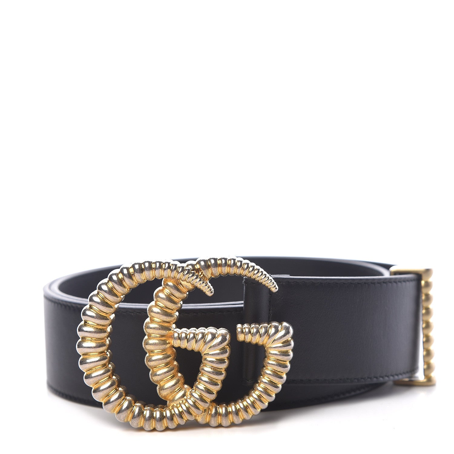 Gucci Moon Calfskin Torchon Double G 40mm Belt 85 34 Black 1 of 7