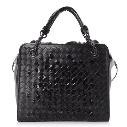 Bottega Veneta Nappa Ayers Intrecciato Small Tote Nero Black 1 of 8