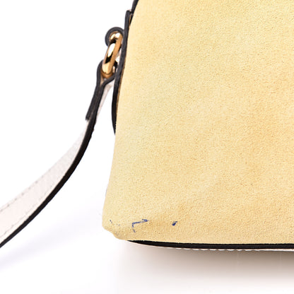 Gucci Suede Calfskin GG Web Small Ophidia Dome Shoulder Bag Burro New Mystic White 13 of 13