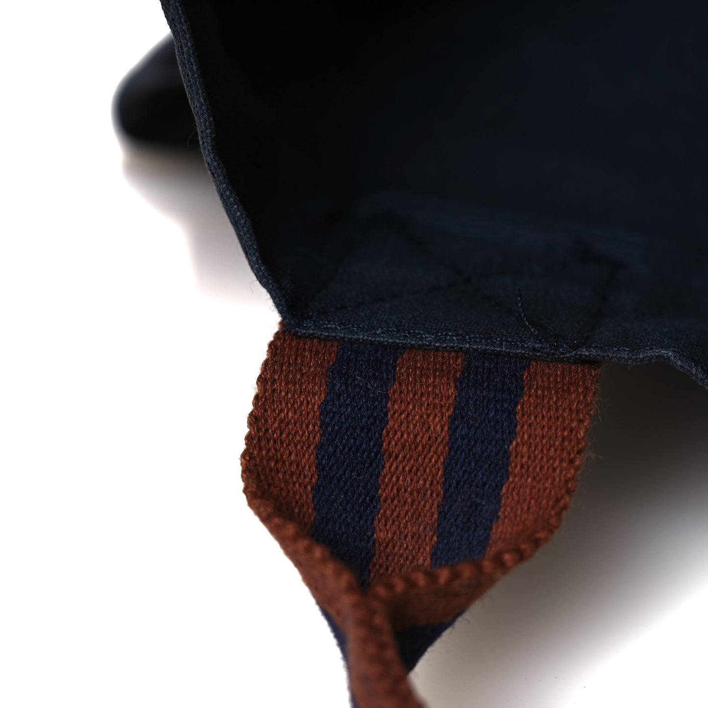 Canvas Tout Fourre PM Navy Brown