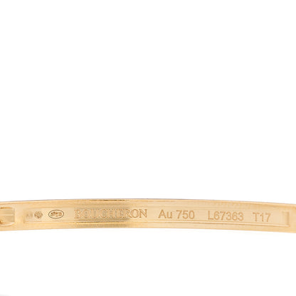 Boucheron 18K Yellow Gold Small Quatre Clou de Paris Bangle Bracelet 3 of 3