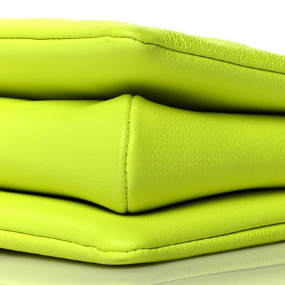 Louis Vuitton Calfskin Embossed Monogram LV Match Coussin PM Fluorescent Yellow 11 of 12