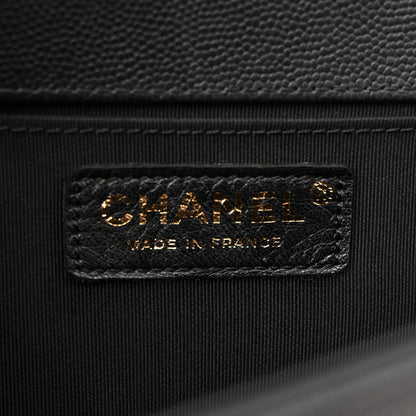 Chanel Caviar Quilted Medium Boy Flap Black 6 of 10