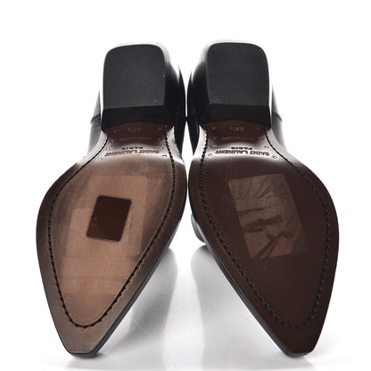 Saint Laurent Calfskin Theo Chelsea Ankle Boots 36.5 Black 5 of 9