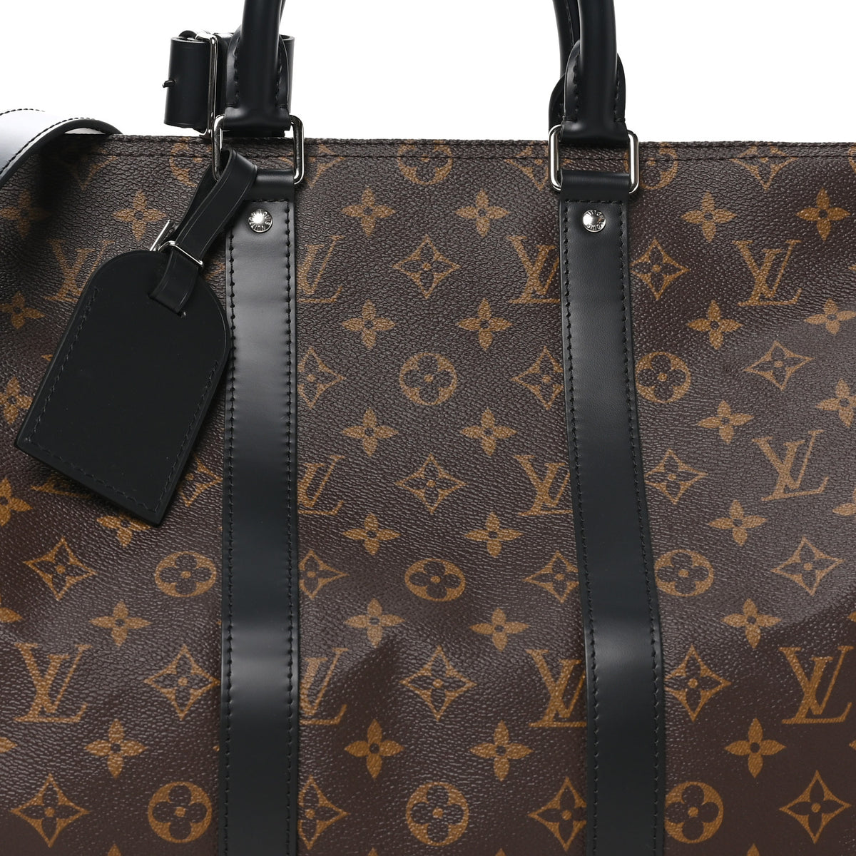 Louis Vuitton Monogram Macassar Keepall Bandouliere 45 6 of 8