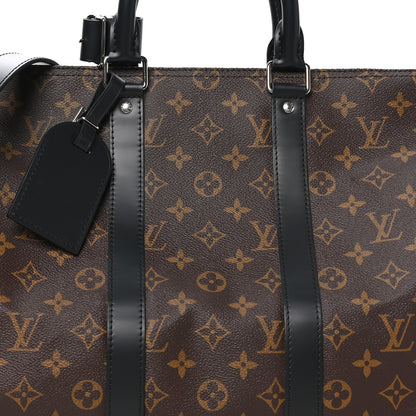 Louis Vuitton Monogram Macassar Keepall Bandouliere 45 6 of 8
