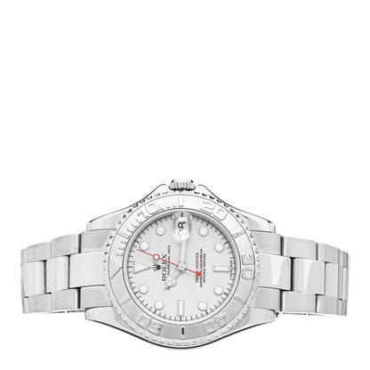 Rolex Stainless Steel Platinum 35mm Yacht-Master Watch Silver 168622 2 of 4
