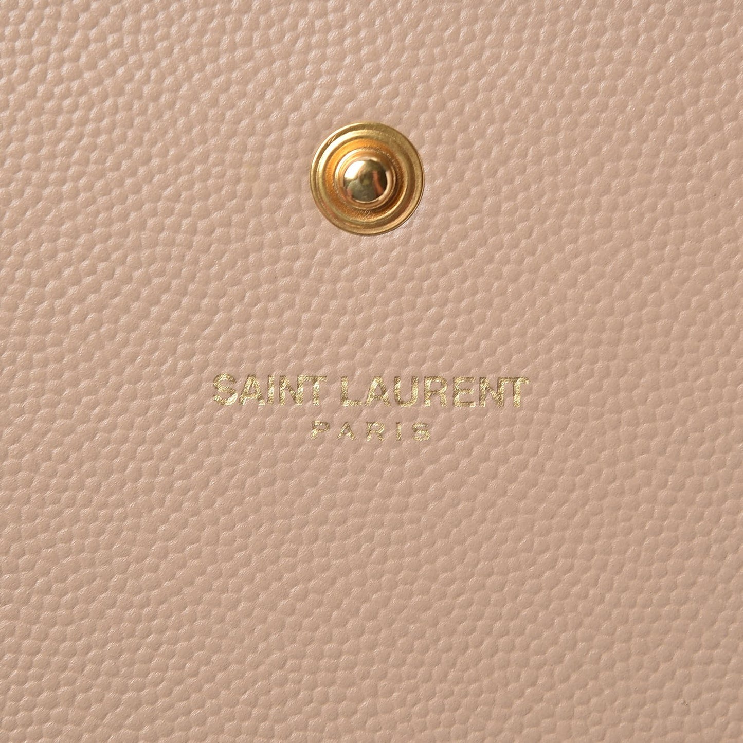 Grain De Poudre Monogram Chain Wallet Dark Beige