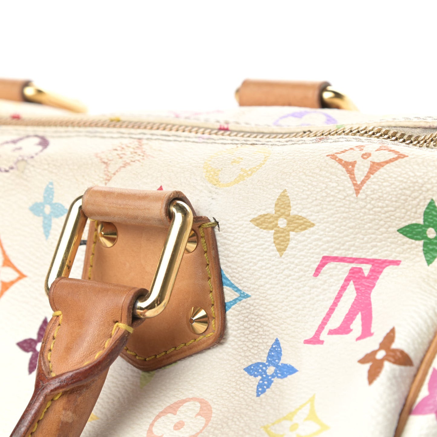 Monogram Multicolor Speedy 30 White