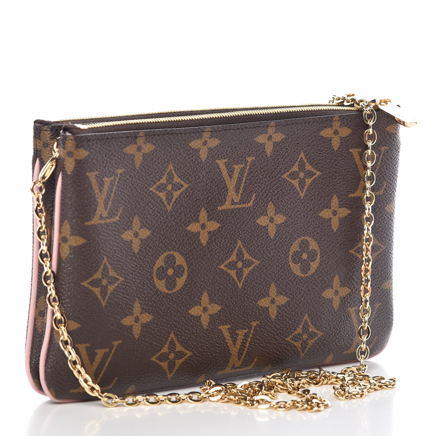 Louis Vuitton Monogram Blooming Flowers Double Zip Pochette 3 of 11