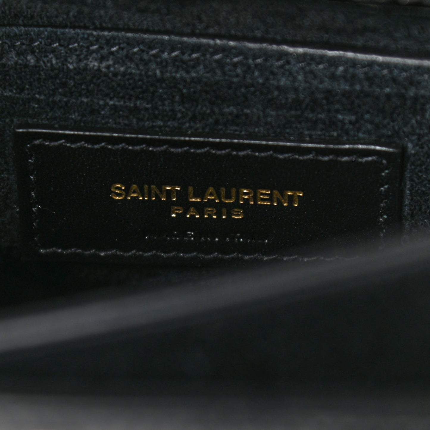 Calfskin Crocodile Embossed Medium Monogram Sunset Black