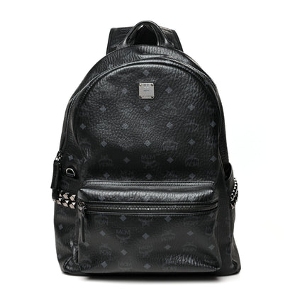 MCM Visetos Medium Side Studs Stark Backpack Black 1 of 12