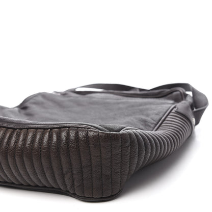 Burberry Grained Calfskin Crossbody Bag Black Brown 7 of 12