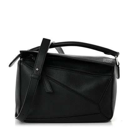 Loewe Calfskin Small Puzzle Bag Black 1 of 14