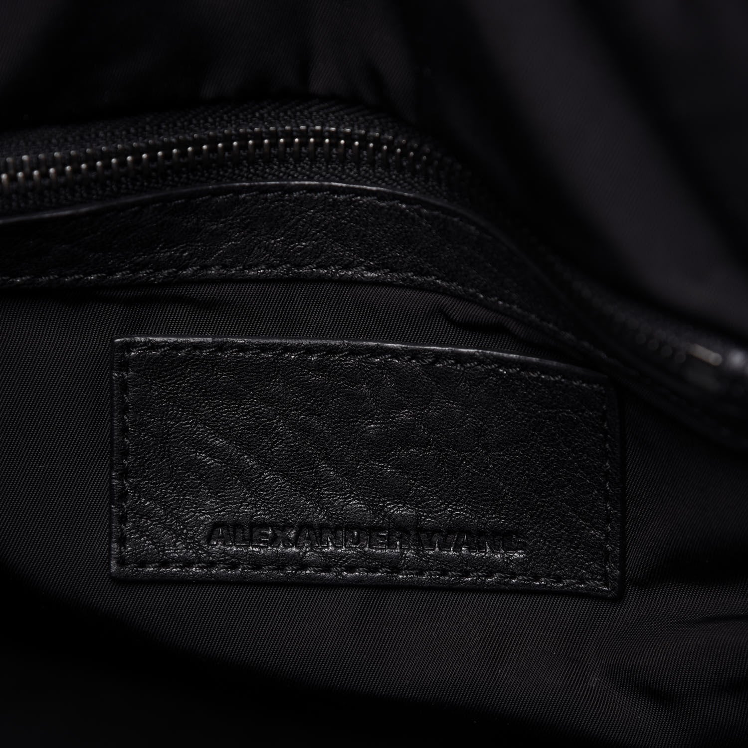 Alexander Wang Pebbled Lambskin Rockie Rhodium Black Hardware 8 of 9