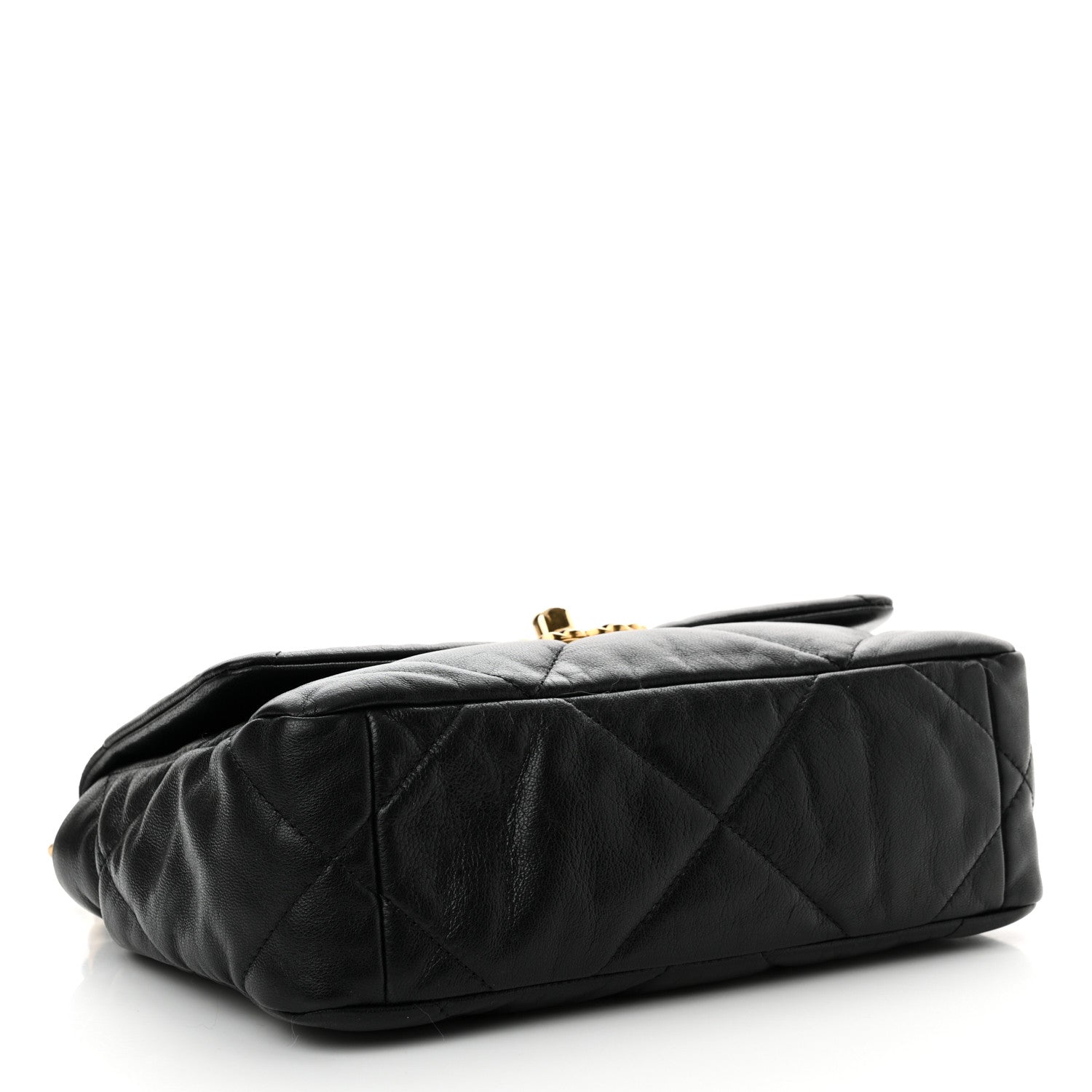 Chanel Goatskin Quilted Medium Chanel 19 Flap Black 4 of 12