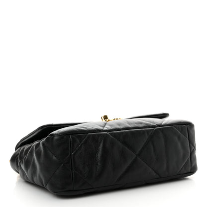 Chanel Goatskin Quilted Medium Chanel 19 Flap Black 4 of 12