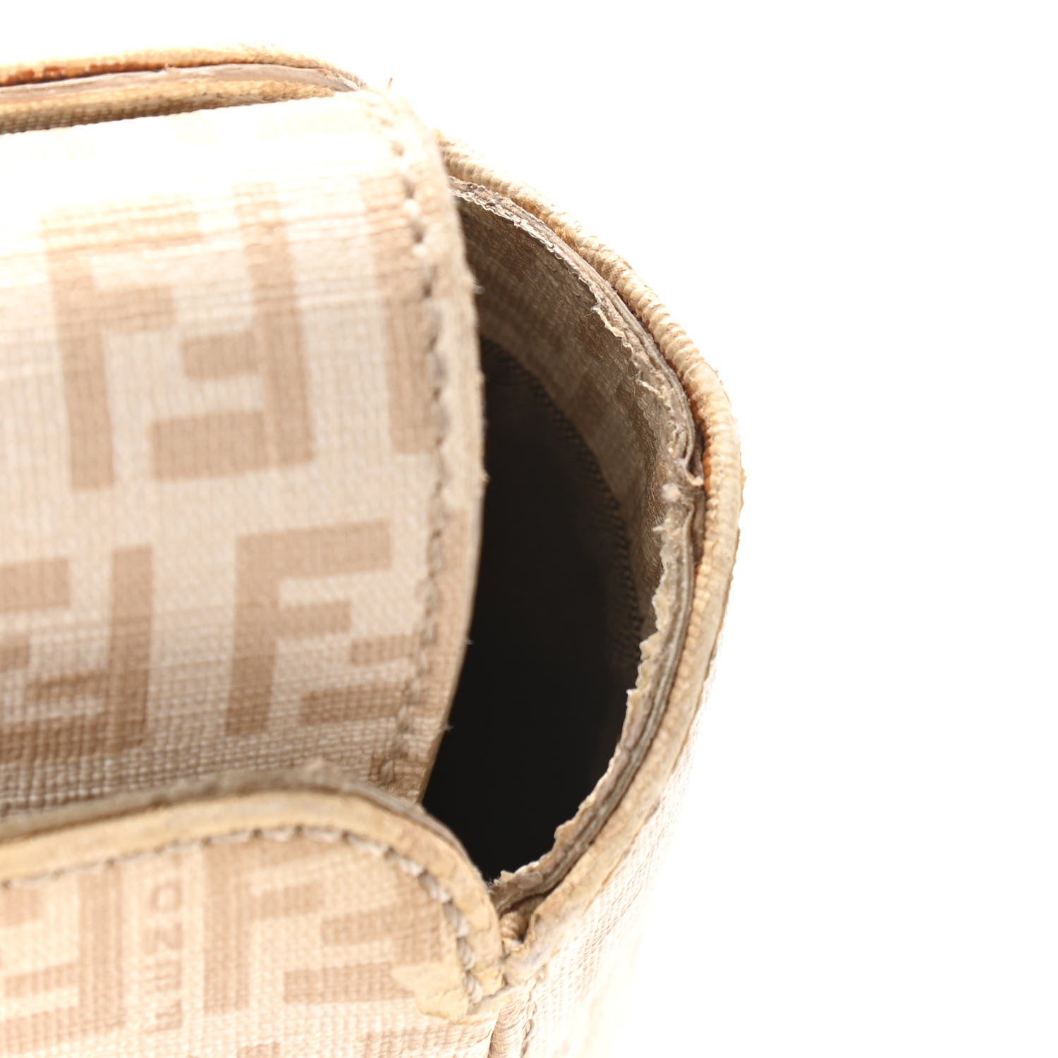 Fendi Zucchino Spalmati Forever Tote Crema Ecru 974982 – FASHIONPHILE