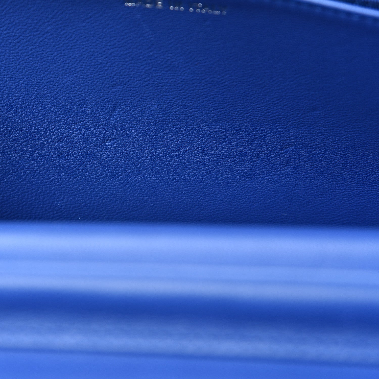 Chanel Lambskin Quilted Wallet On Chain WOC Blue 7 of 12