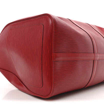 Louis Vuitton Epi Keepall 50 Red 7 of 8