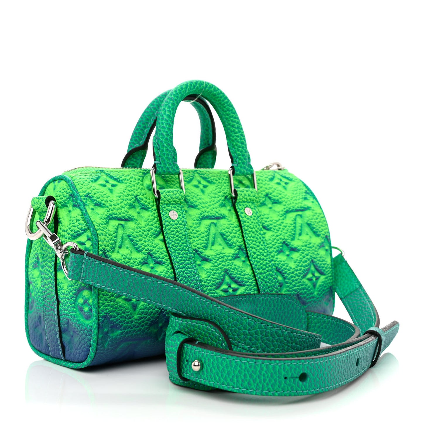 Taurillon Illusion Keepall XS Bleu Vert