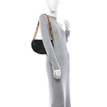 Burberry Lambskin Small Olympia Chain Shoulder Bag Black 2 of 11