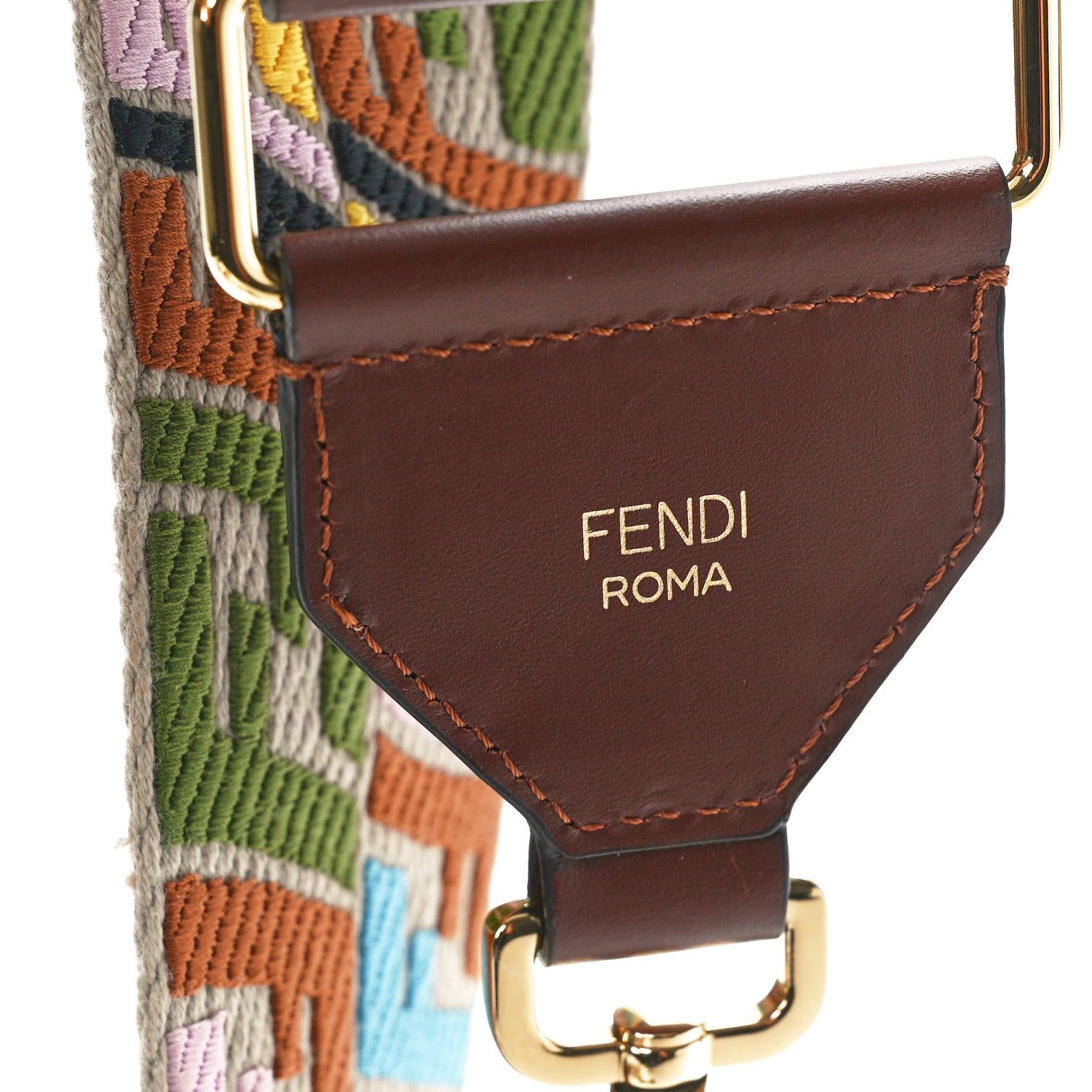 Fendi X SARA COLEMAN Canvas Vitello King FF Fish Eye Strap You Multicolor 3 of 3
