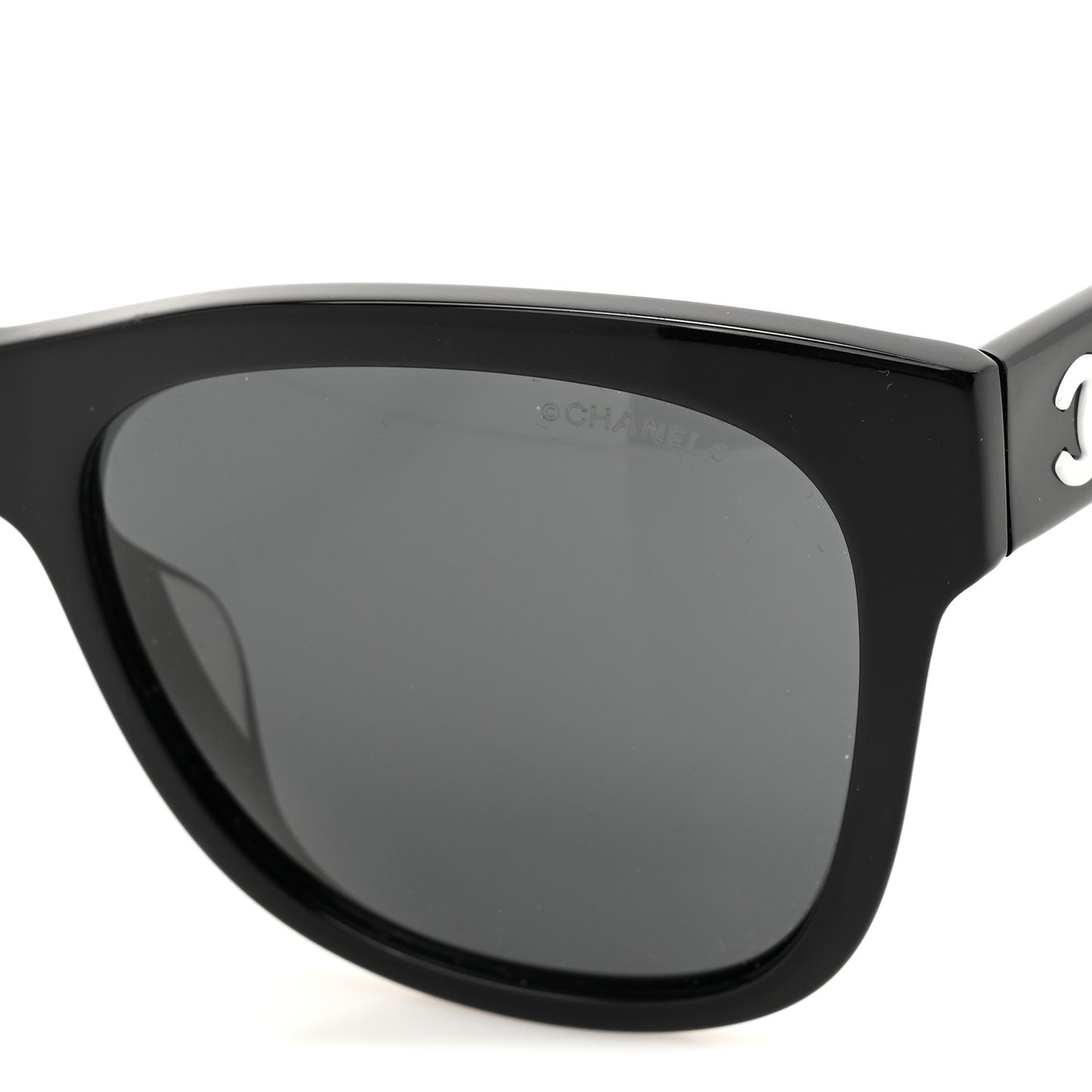 Acetate Polarized Square CC Sunglasses 5380 Black