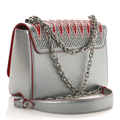 Louis Vuitton Epi Braided Twist Shoulder Bag MM Rainbow Silver 2 of 8