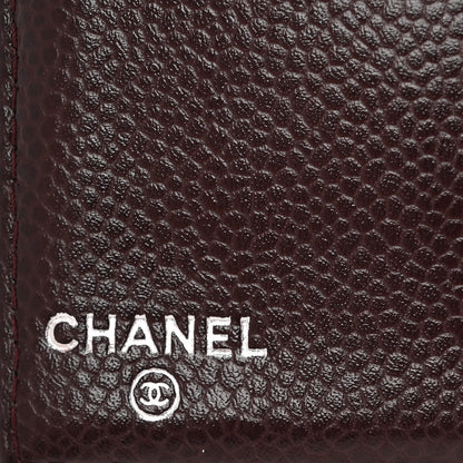 Chanel Caviar Timeless CC Yen Wallet Burgundy 6 of 9