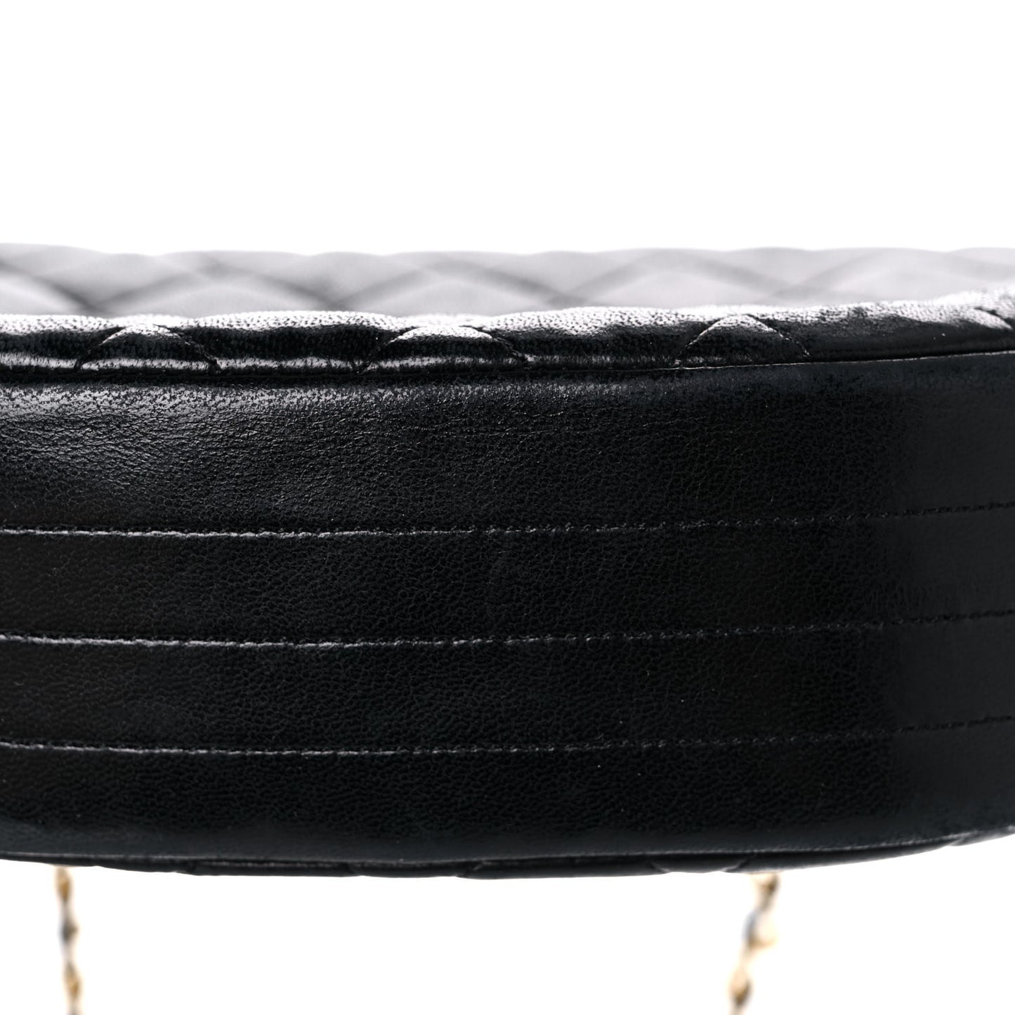 Lambskin Quilted Small Single Flap Black