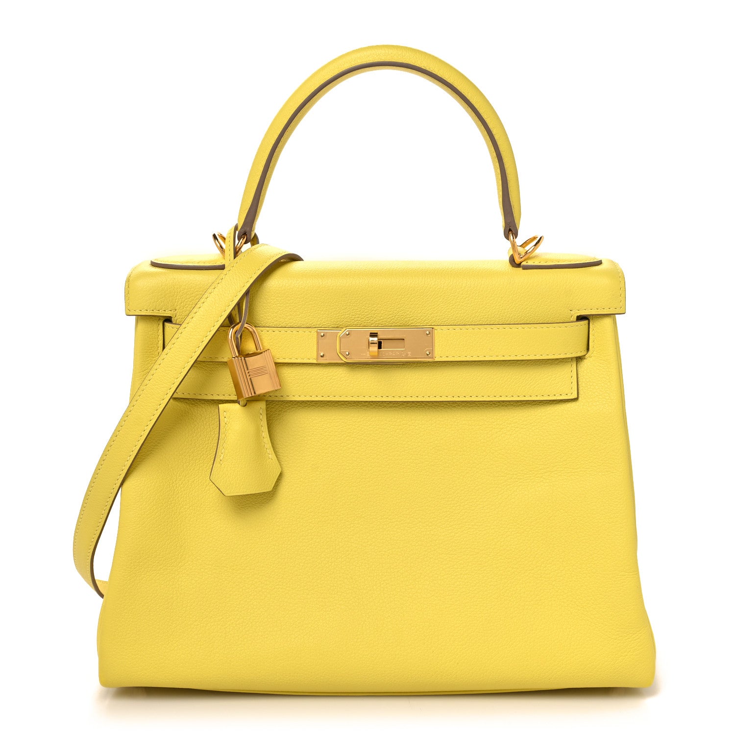 Hermes Evercolor Kelly Retourne 28 Lime 1 of 10